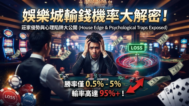 娛樂城輸錢機率大解密!從心理陷阱到資金管理的全面解析!
